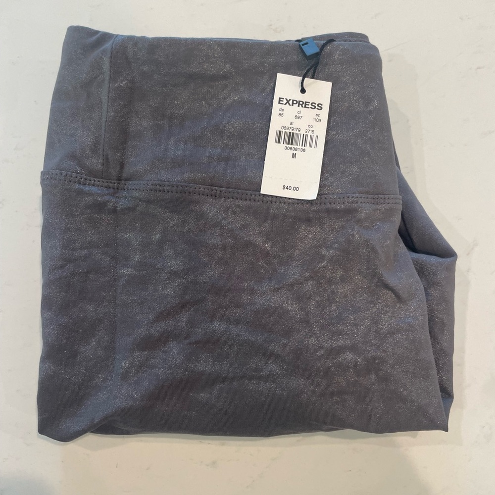 Express high waisted shimmer leggings